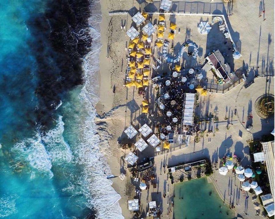 Kiki beach bar aerial